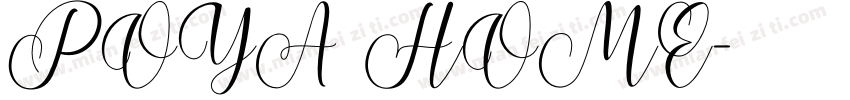 POYA HOME字体转换